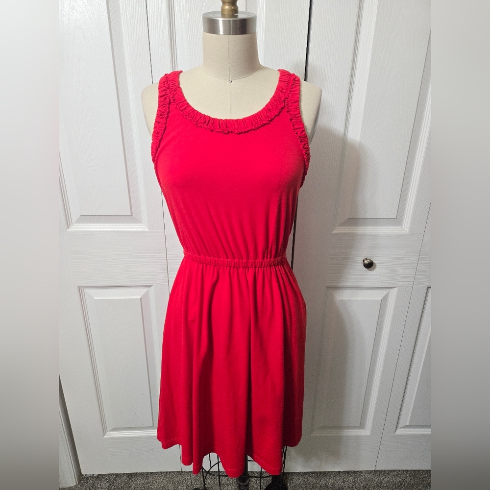 Ann Taylor Loft Red Dress, Size XS, EUC